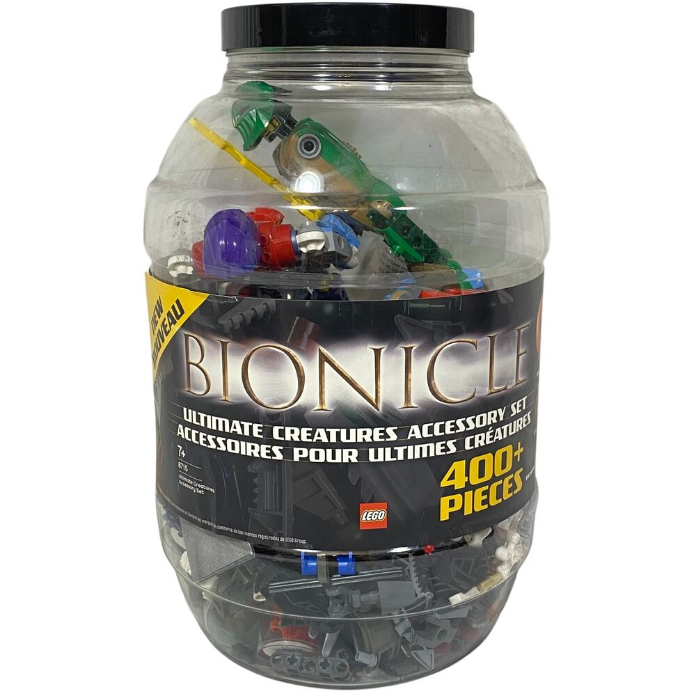 LEGO Bionicle Loose Pieces Parts 2 LBS Lot Knights Kingdom Figures